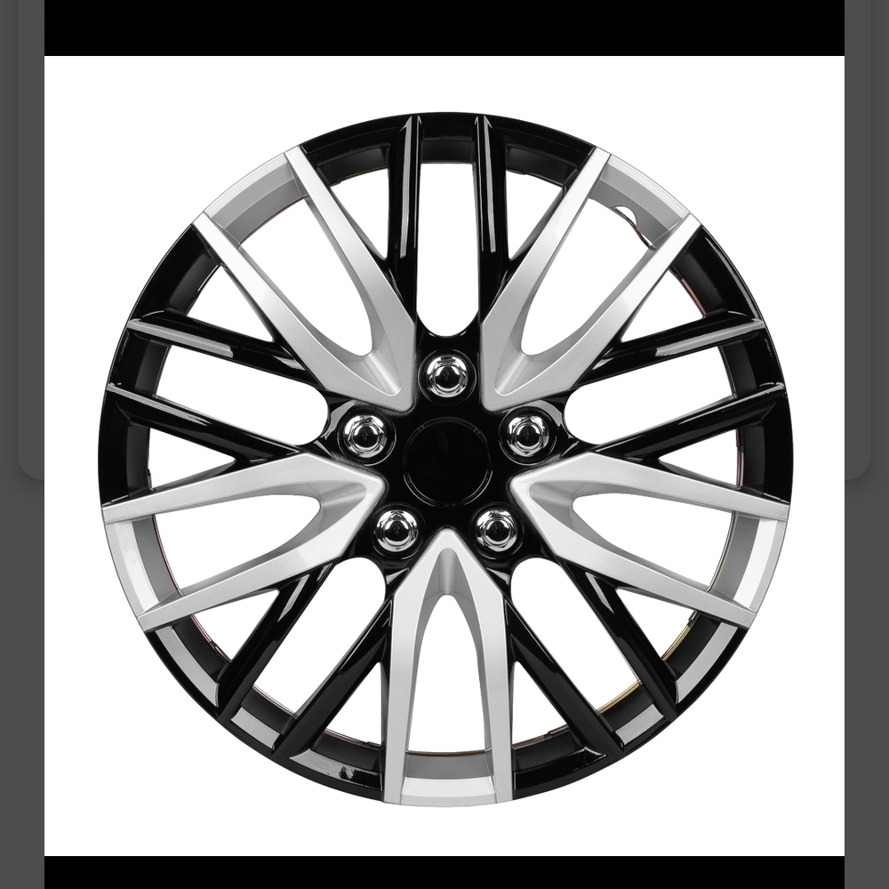 Stylish Black and Silver Wheel Rim